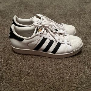 Adidas Superstar with size 9! Barely worn